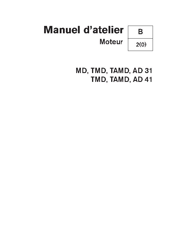 7731272 M.ATELIER D31A, B & D41A, B Moteur